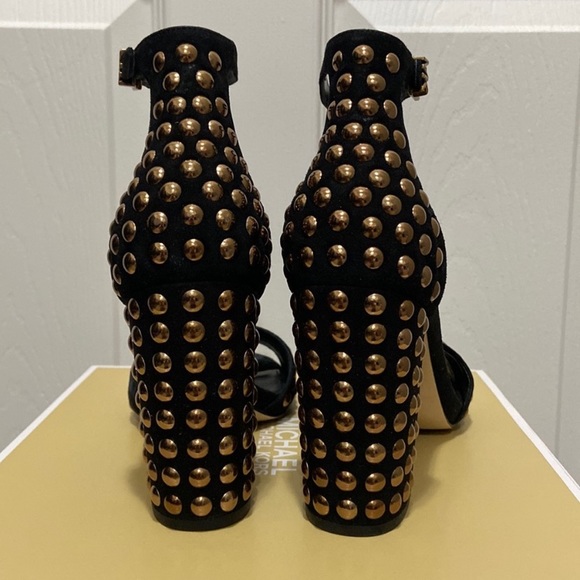 Michael Kors Leela Studded Suede Sandal - Picture 7 of 16